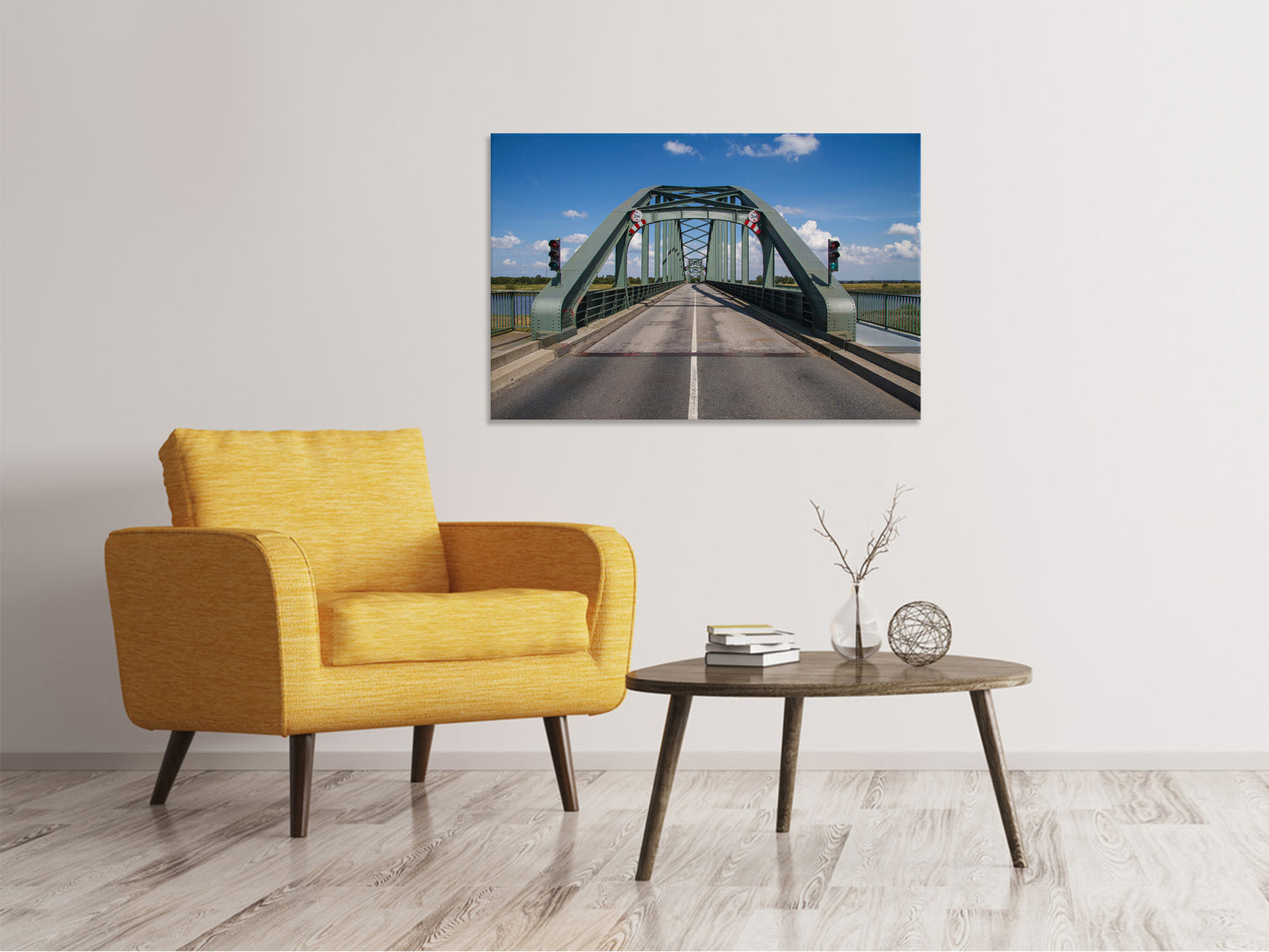 Leinwandbild Die Klappbrücke