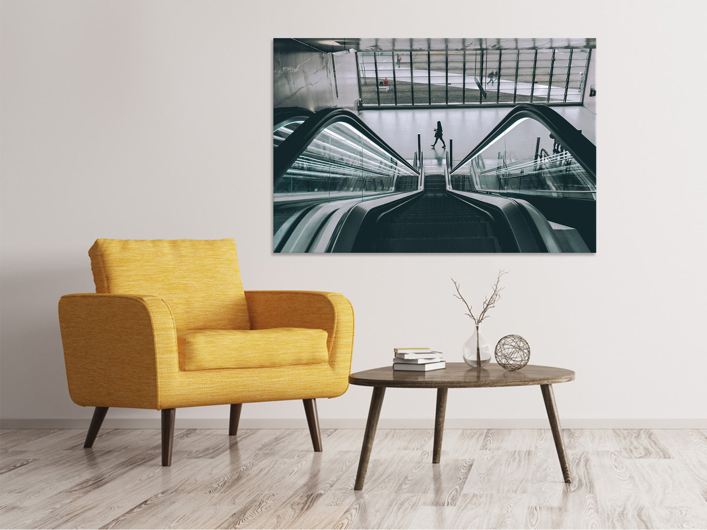 Leinwandbild Am Flughafen
