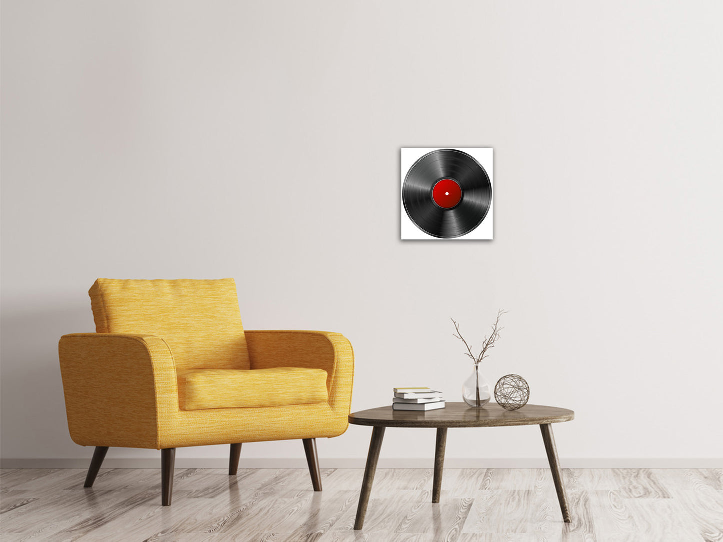 Leinwandbild Retro Schallplatte