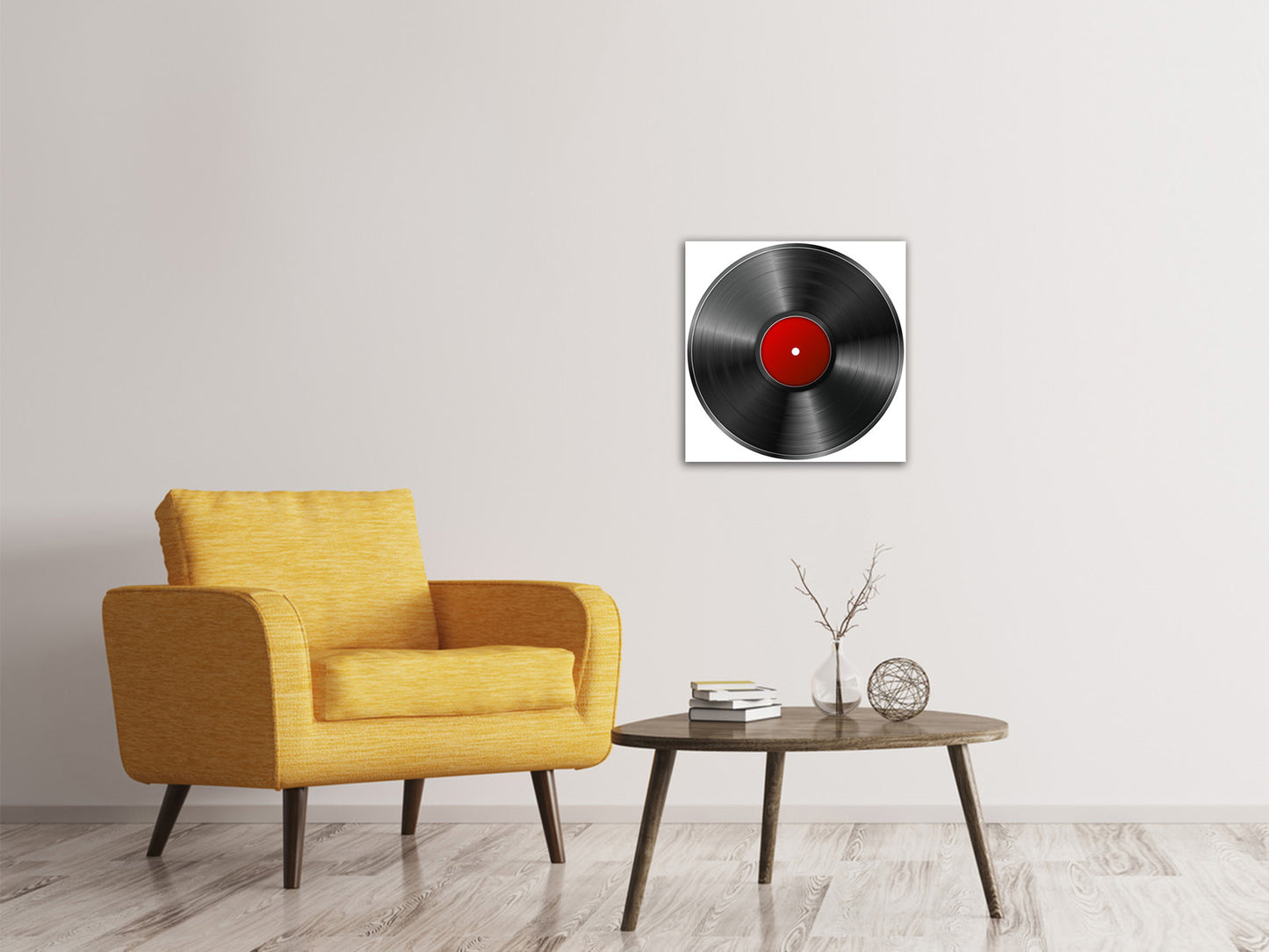 Leinwandbild Retro Schallplatte