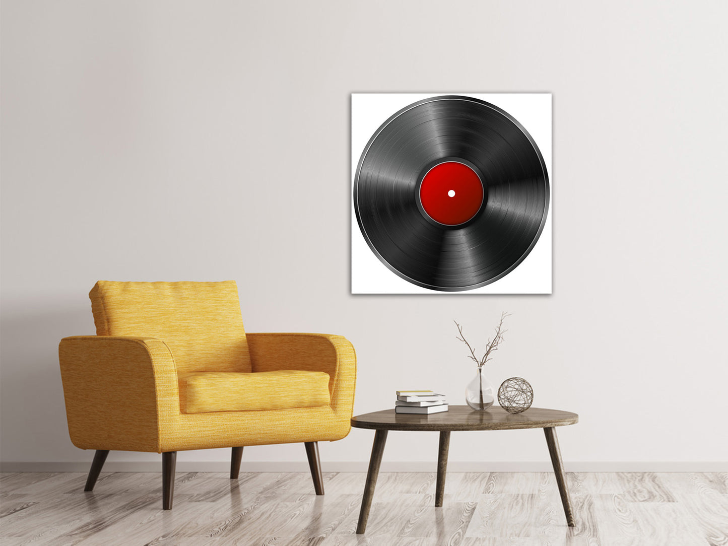 Leinwandbild Retro Schallplatte