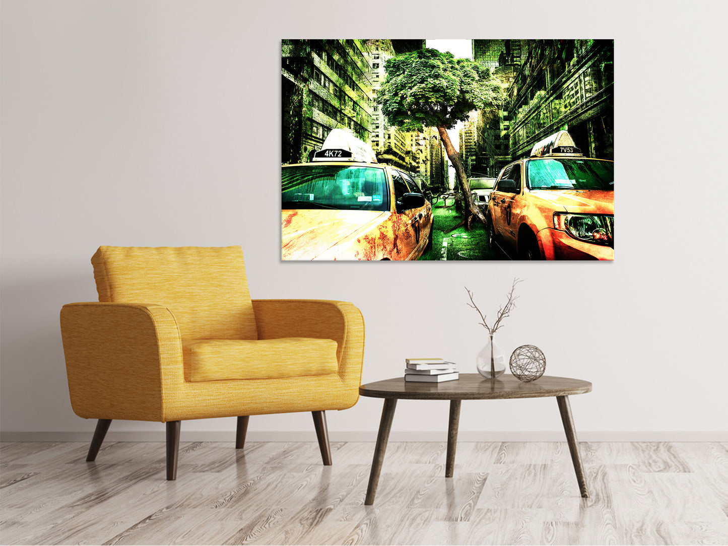 Leinwandbild Taxi Fantasie