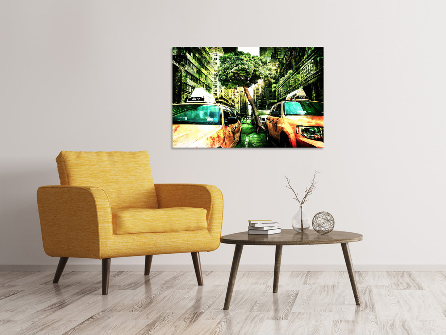 Leinwandbild Taxi Fantasie