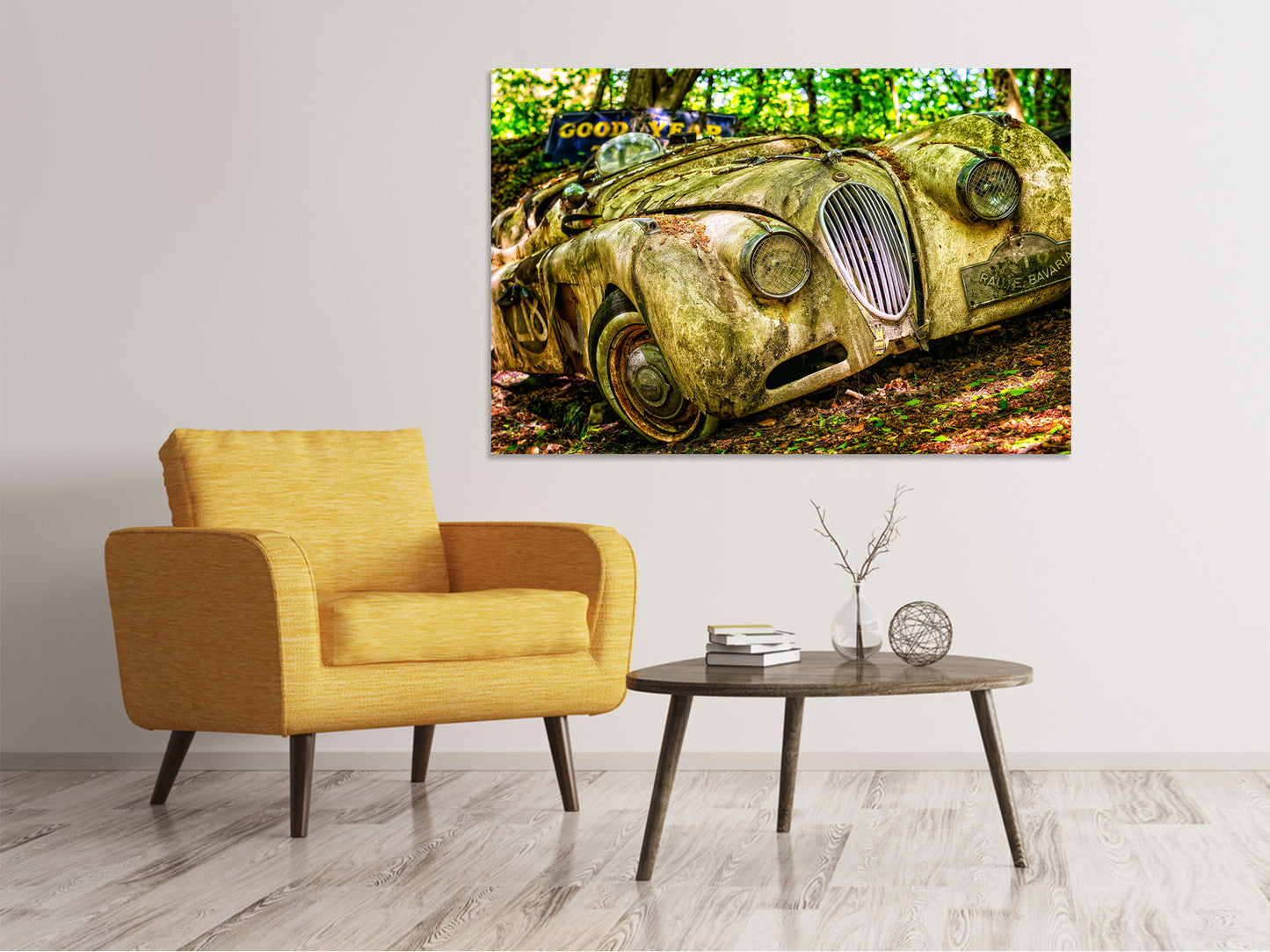 Leinwandbild Oldtimer in XL