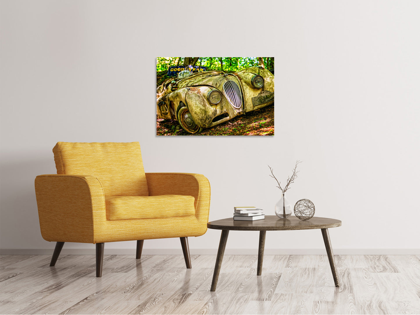 Leinwandbild Oldtimer in XL