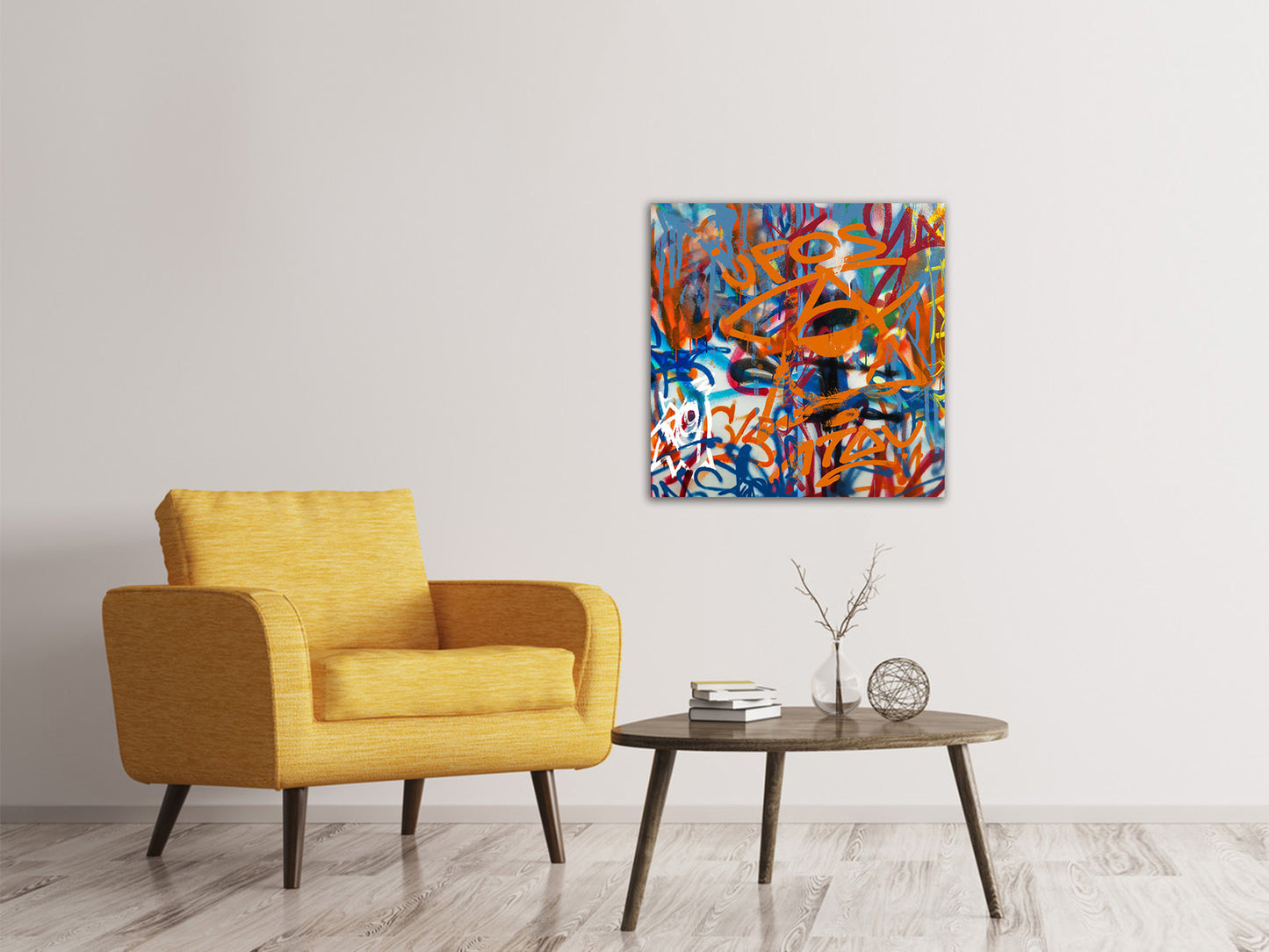 Leinwandbild Graffiti Ufos