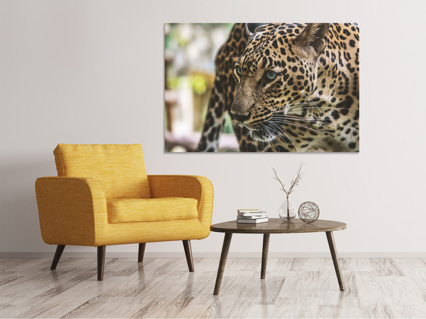 Leinwandbild Achtung Raubkatze !