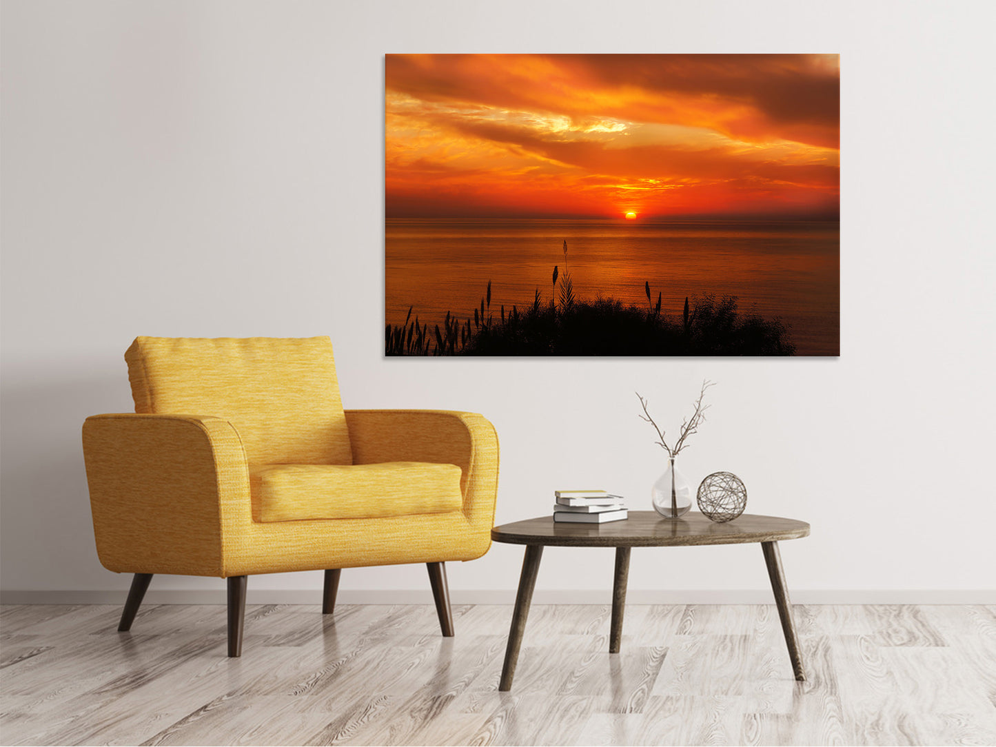 Leinwandbild Friedliche Abendstimmung am Meer
