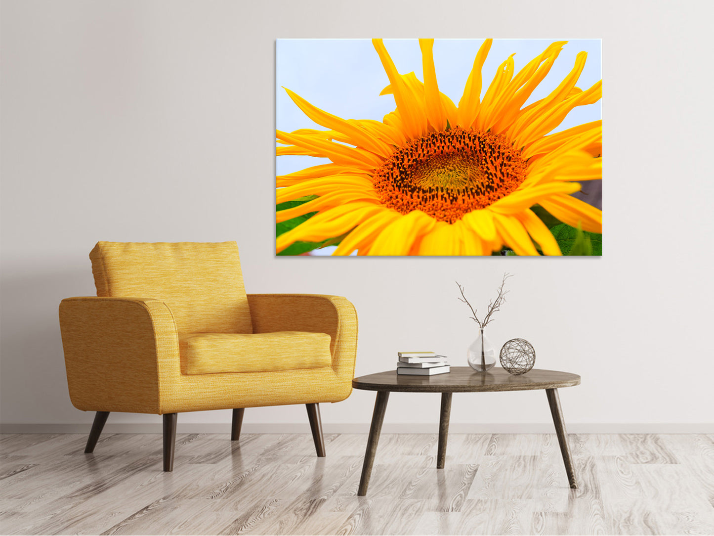 Leinwandbild Grosse Sonnenblume