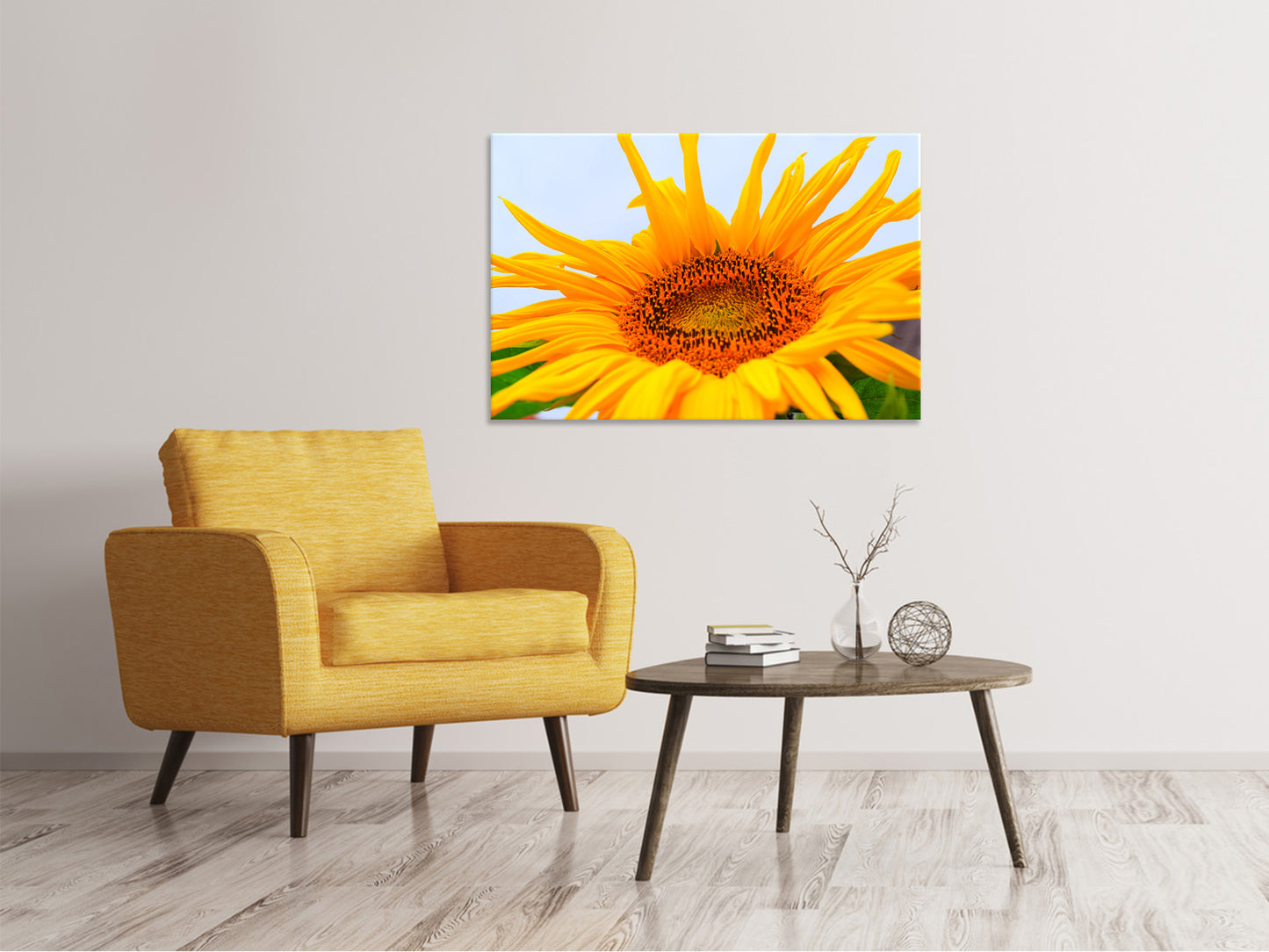 Leinwandbild Grosse Sonnenblume