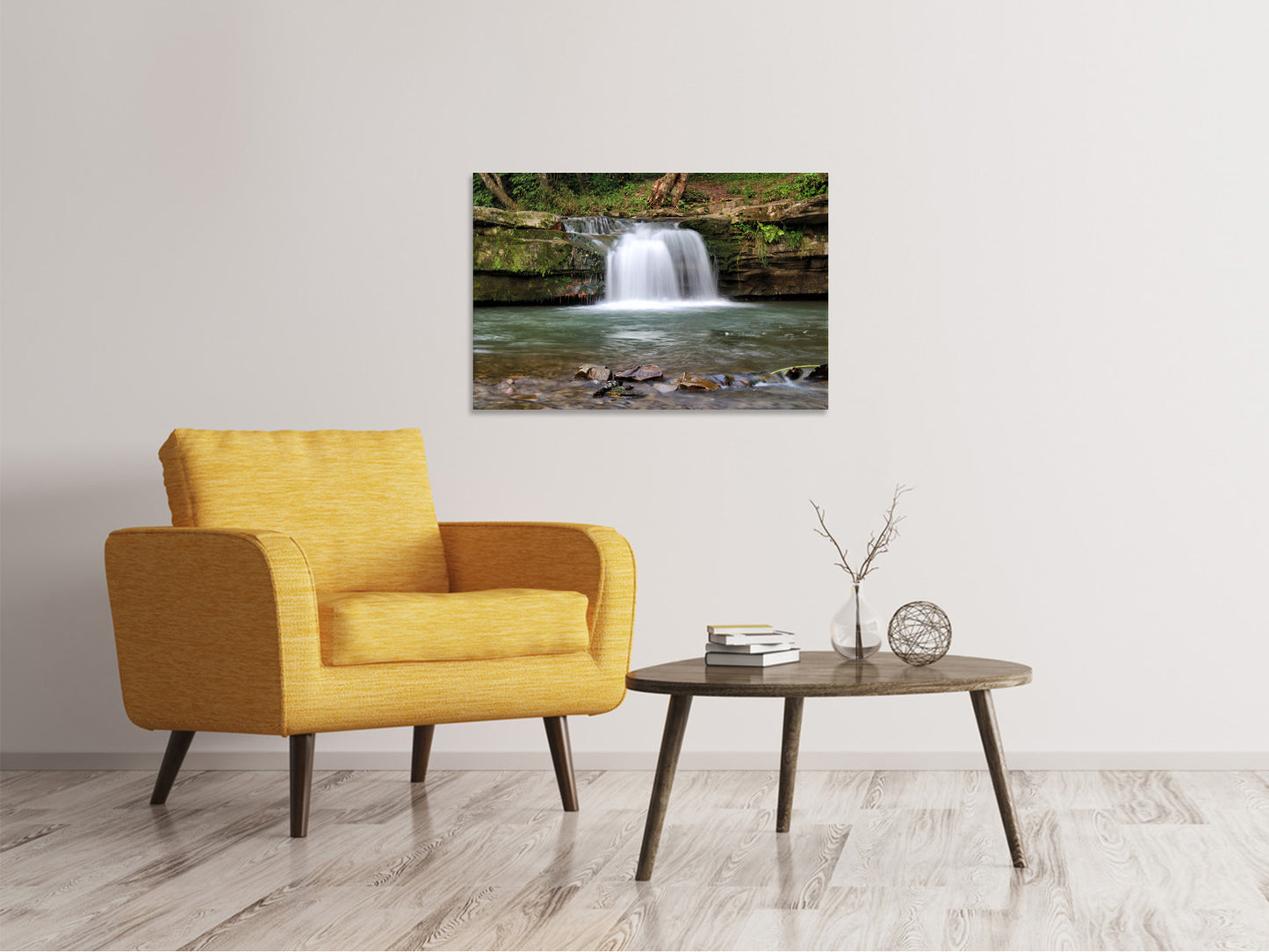 Leinwandbild Beste Aussicht auf den Wasserfall
