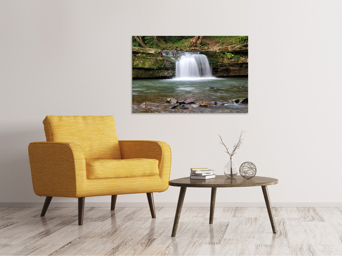 Leinwandbild Beste Aussicht auf den Wasserfall