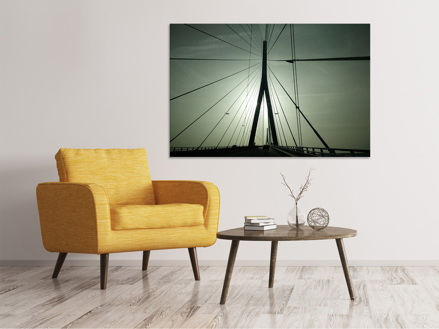 Leinwandbild Pont de Normandie Frankreich