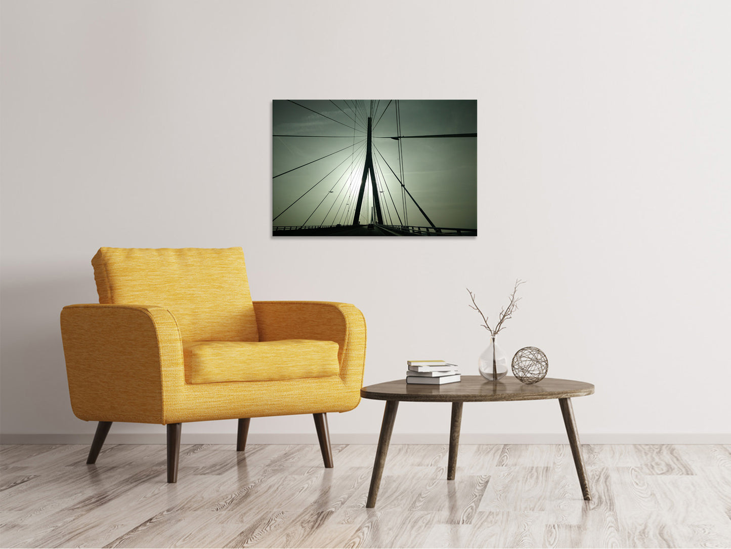 Leinwandbild Pont de Normandie Frankreich
