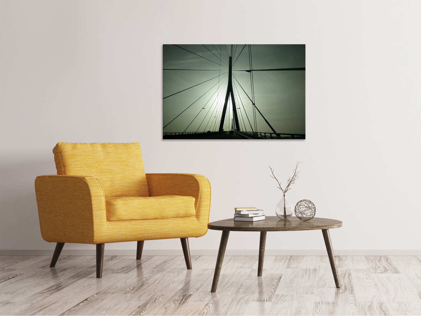 Leinwandbild Pont de Normandie Frankreich