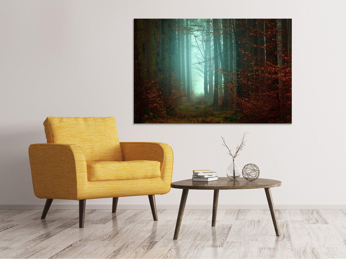 Leinwandbild Stimmung im Wald