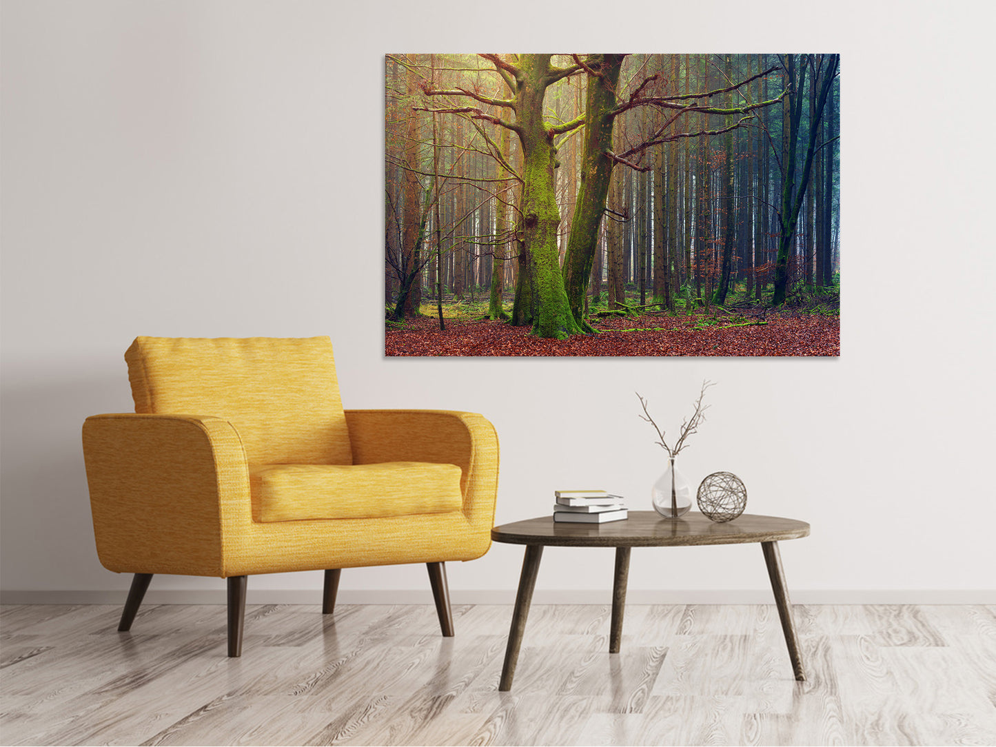 Leinwandbild Alleine im Wald