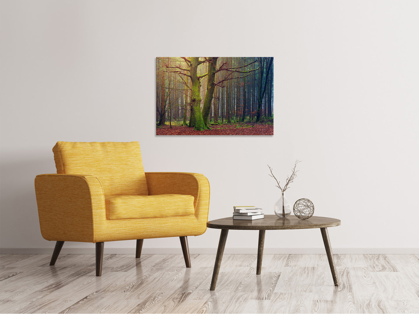Leinwandbild Alleine im Wald