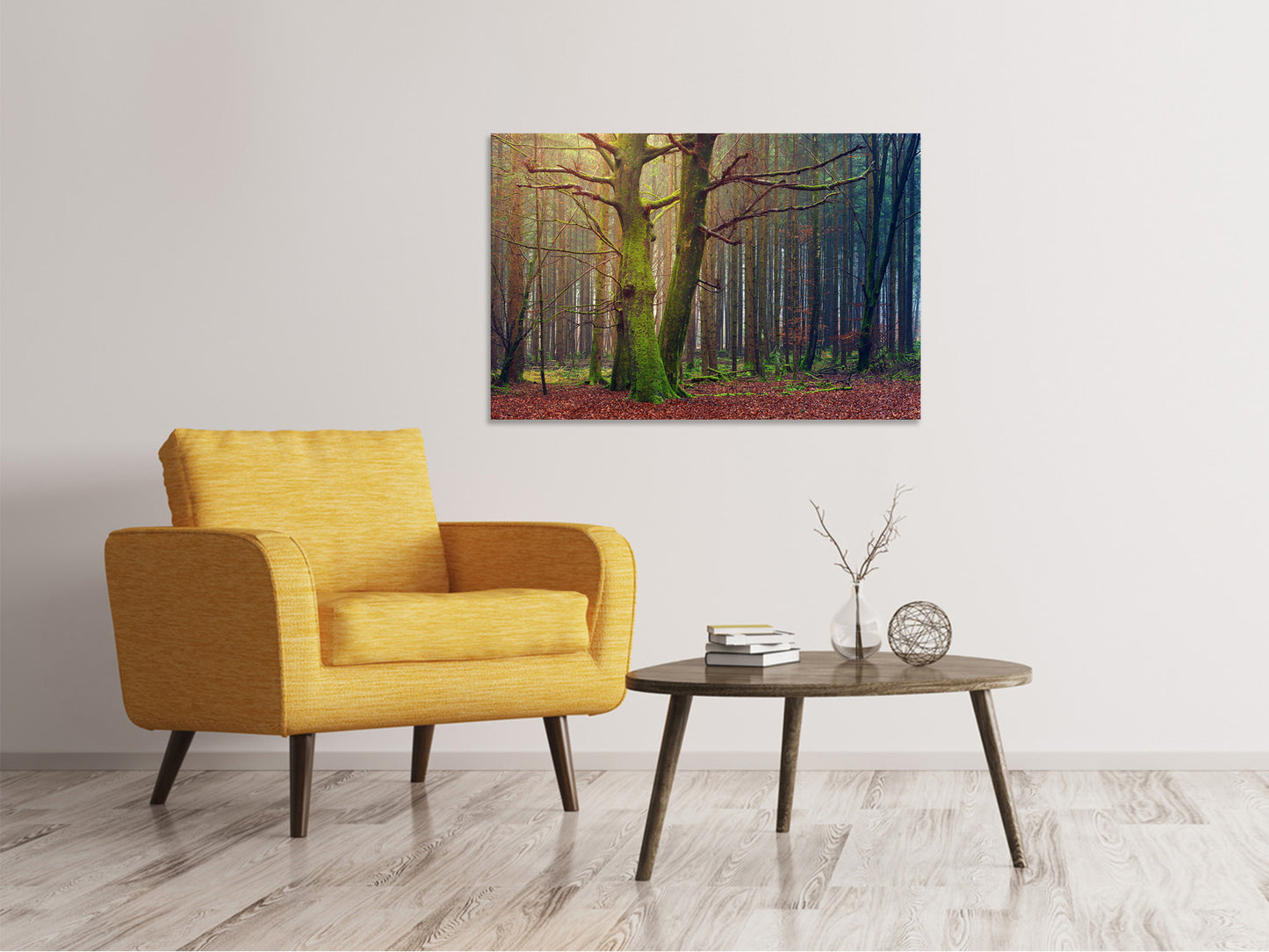 Leinwandbild Alleine im Wald