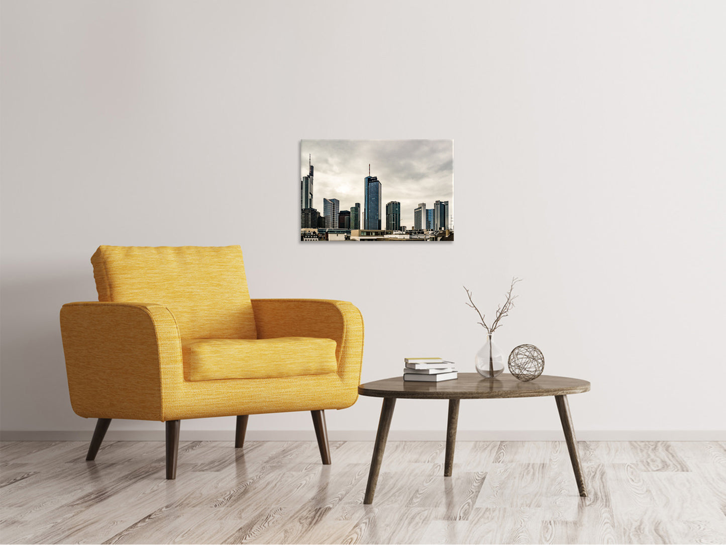 Leinwandbild Skyline Frankfurt Deutschland