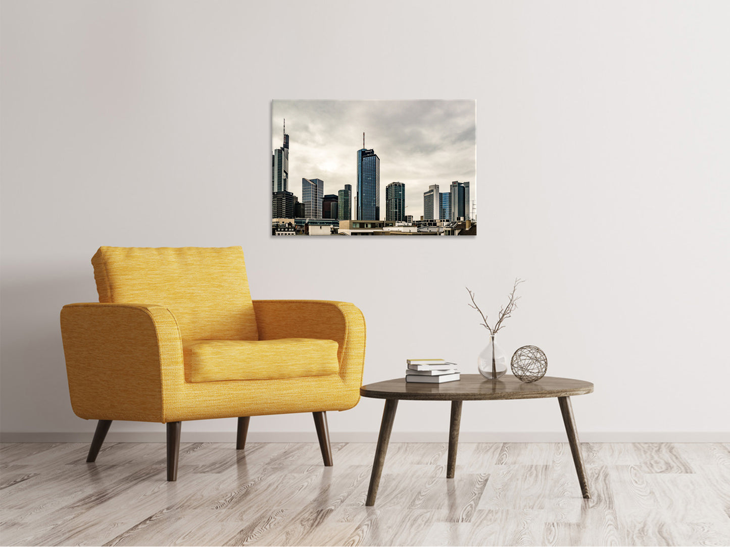 Leinwandbild Skyline Frankfurt Deutschland
