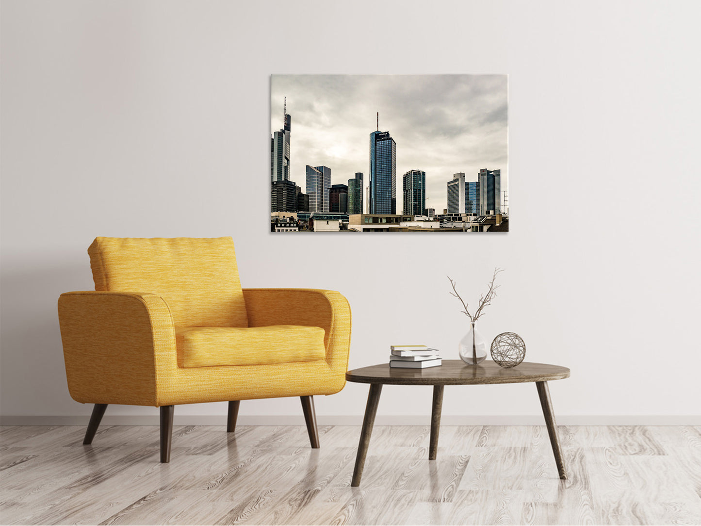 Leinwandbild Skyline Frankfurt Deutschland
