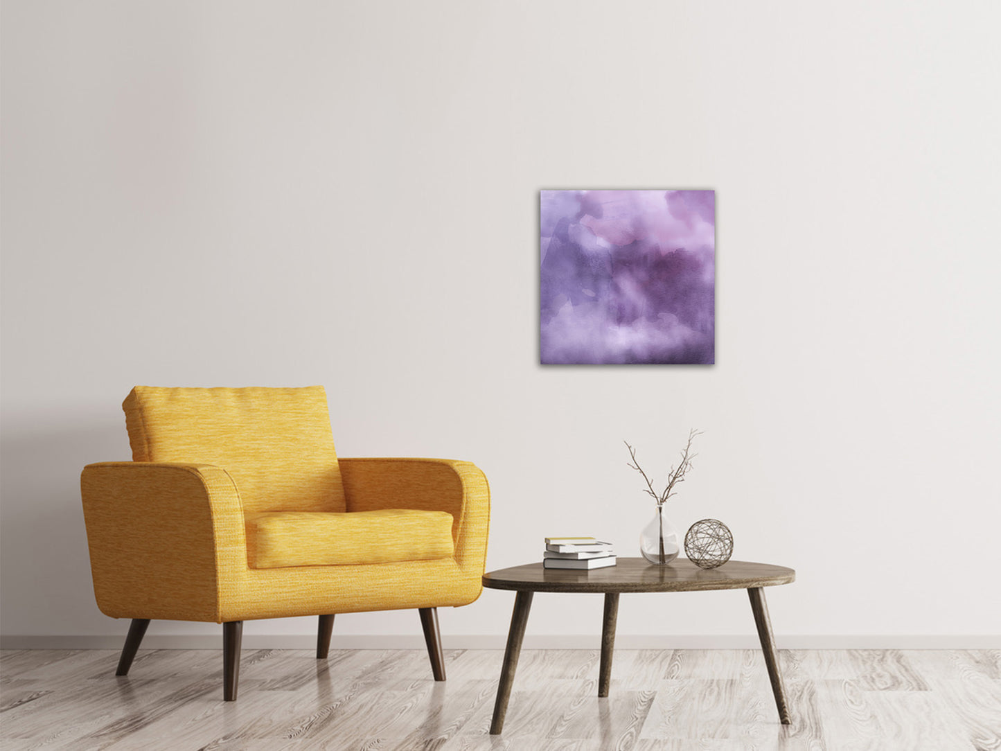 Leinwandbild Aquarell in lila