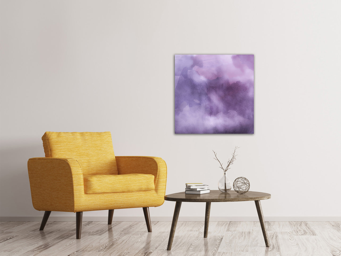 Leinwandbild Aquarell in lila