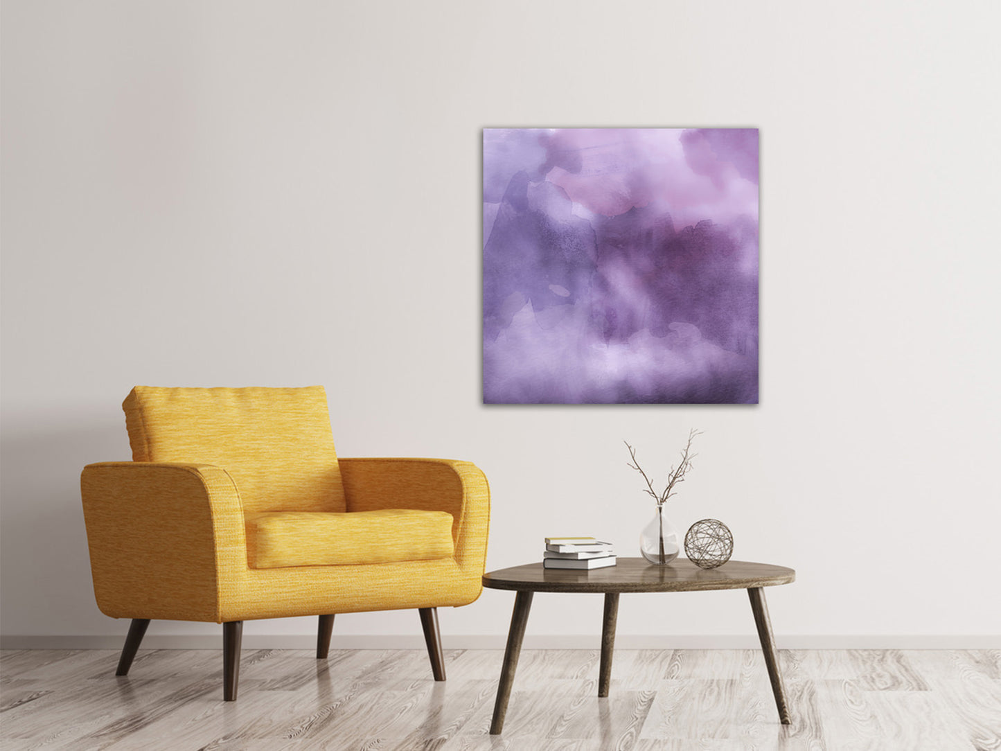 Leinwandbild Aquarell in lila