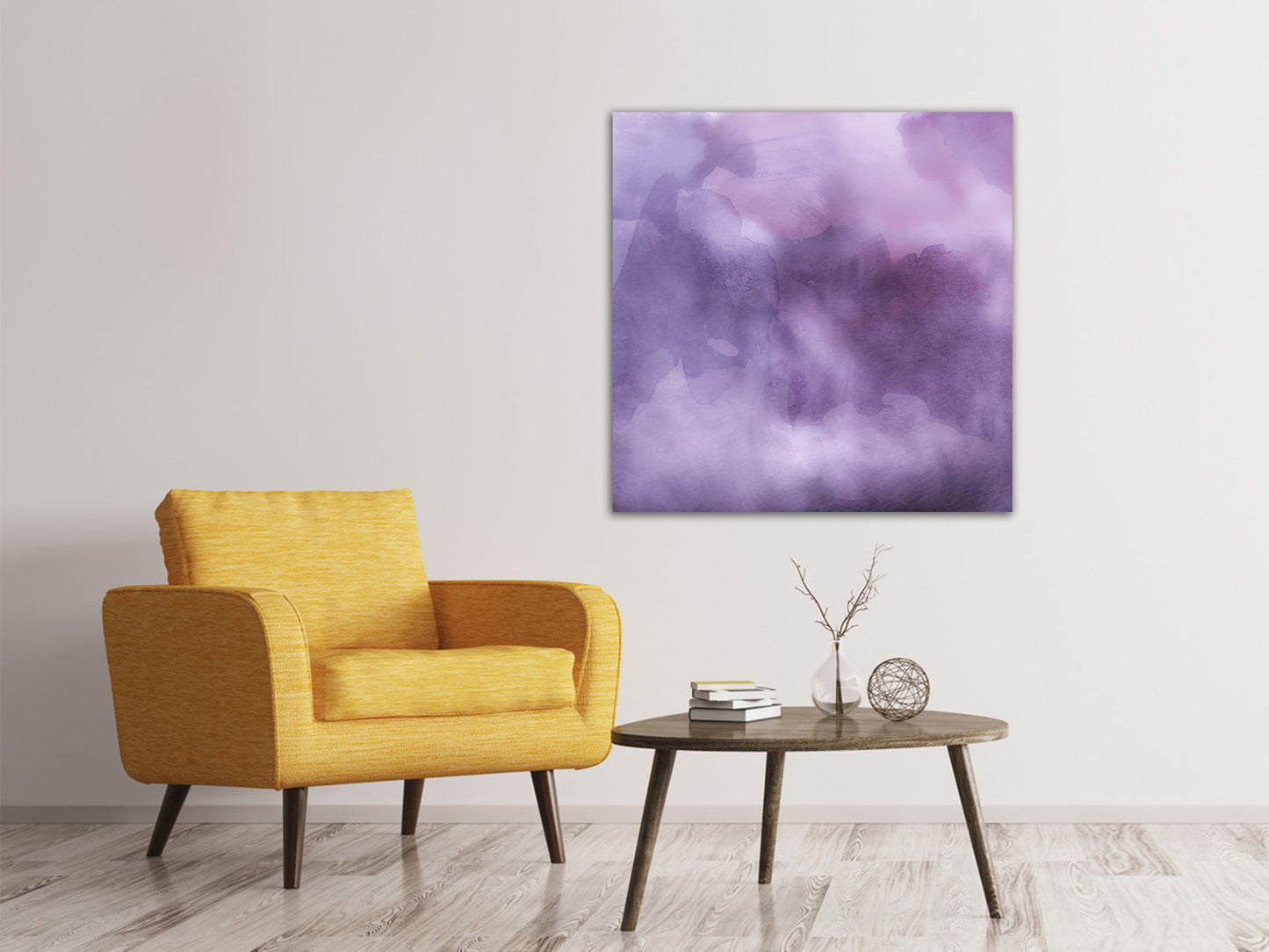 Leinwandbild Aquarell in lila