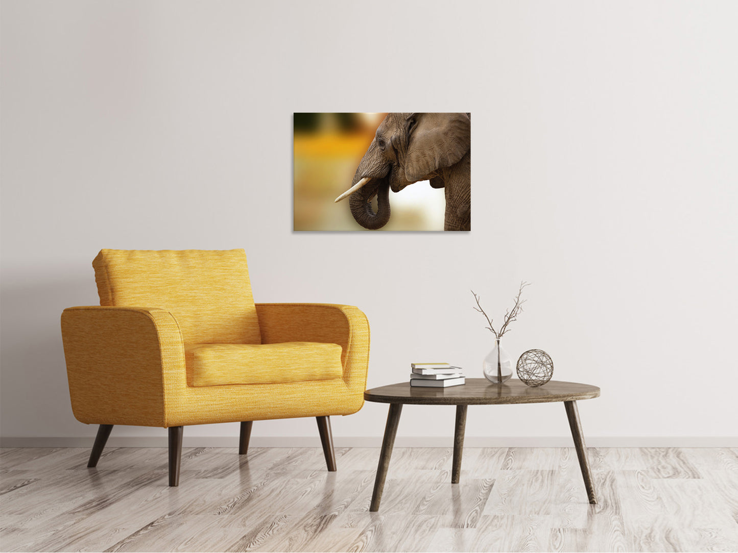 Leinwandbild Elefant Close up