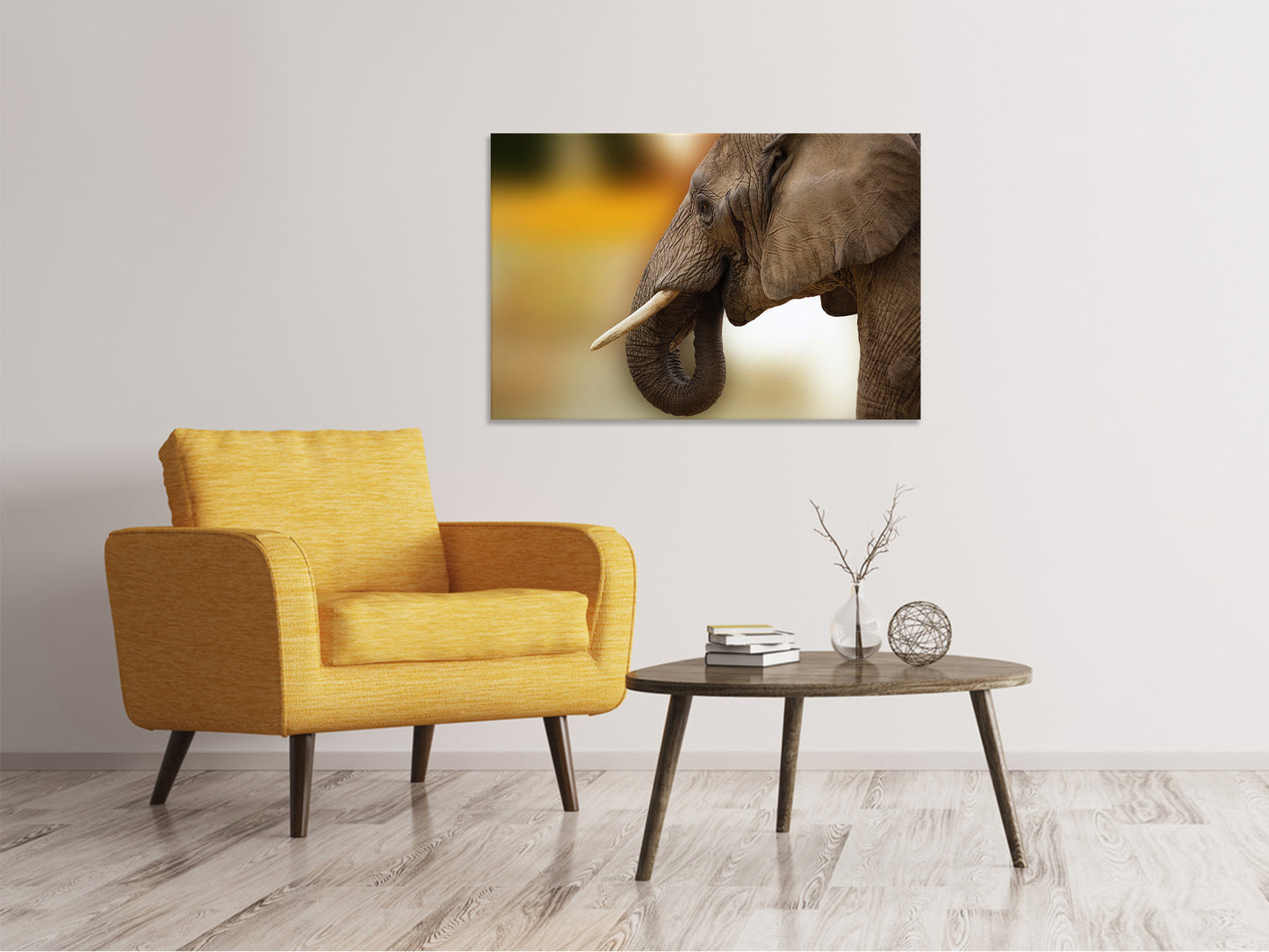 Leinwandbild Elefant Close up