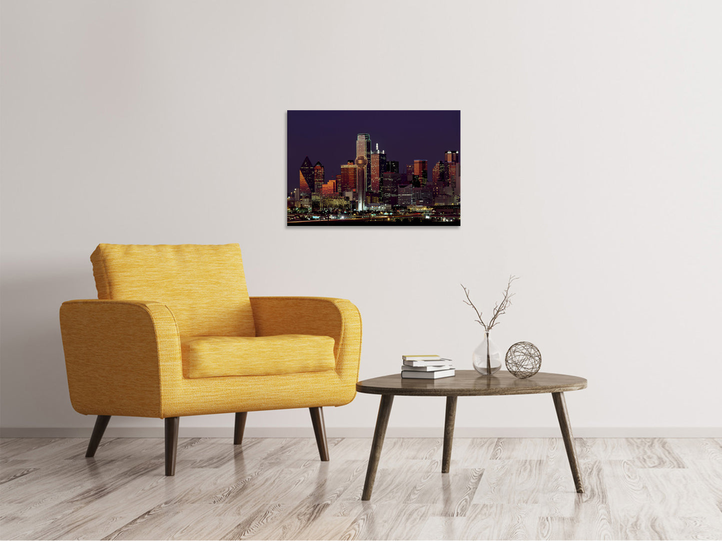 Leinwandbild Nachts in Dallas