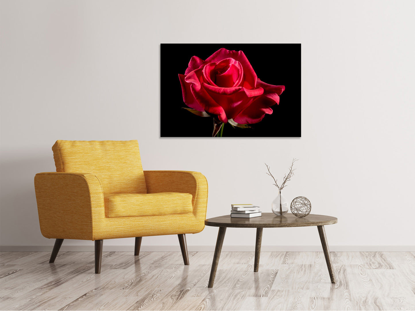Leinwandbild Die Blume der Liebe