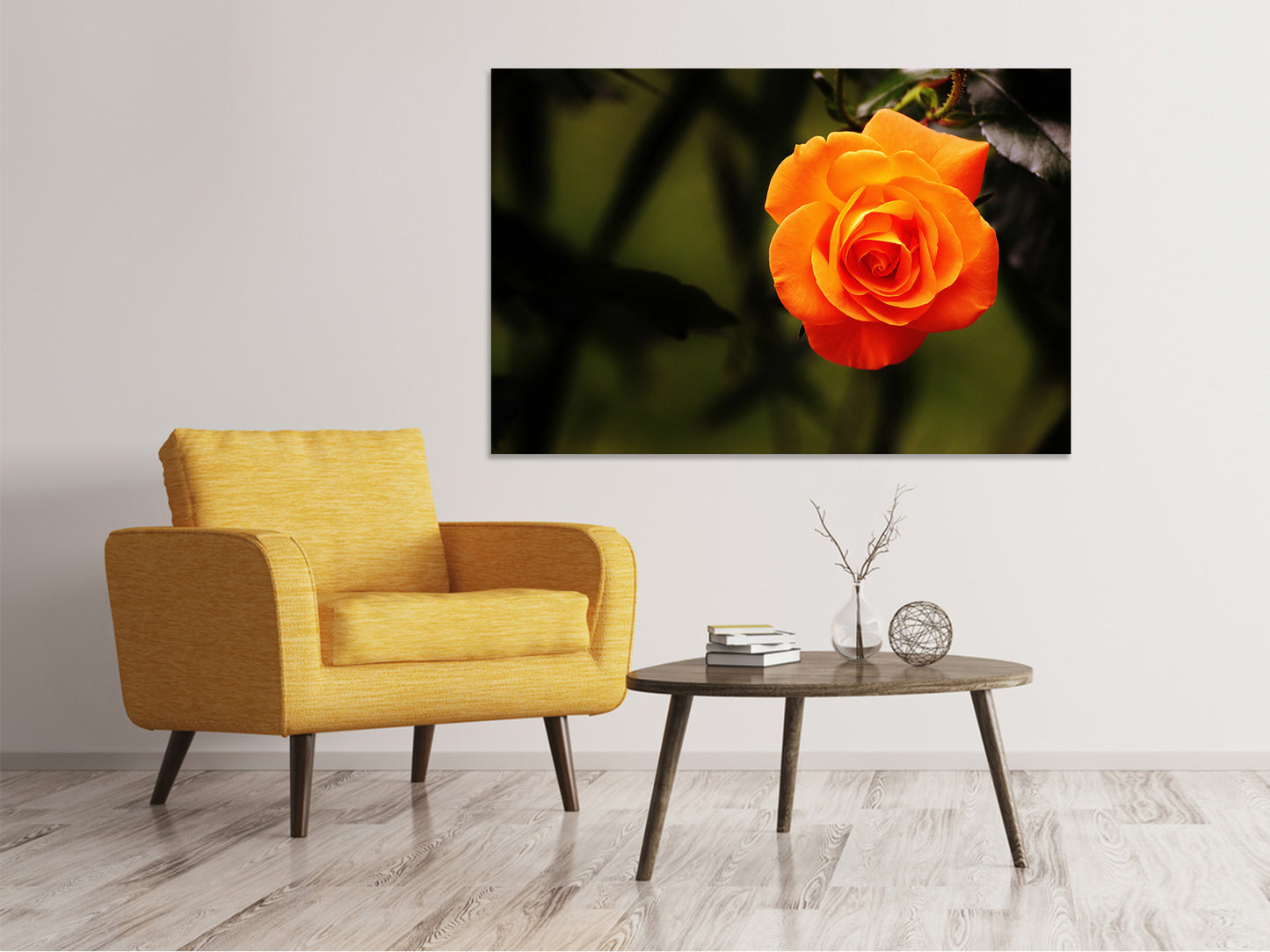 Leinwandbild Die Blüte der Rose
