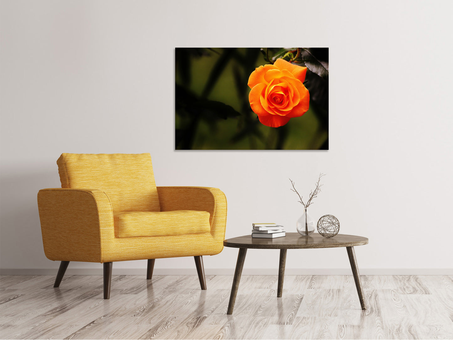Leinwandbild Die Blüte der Rose