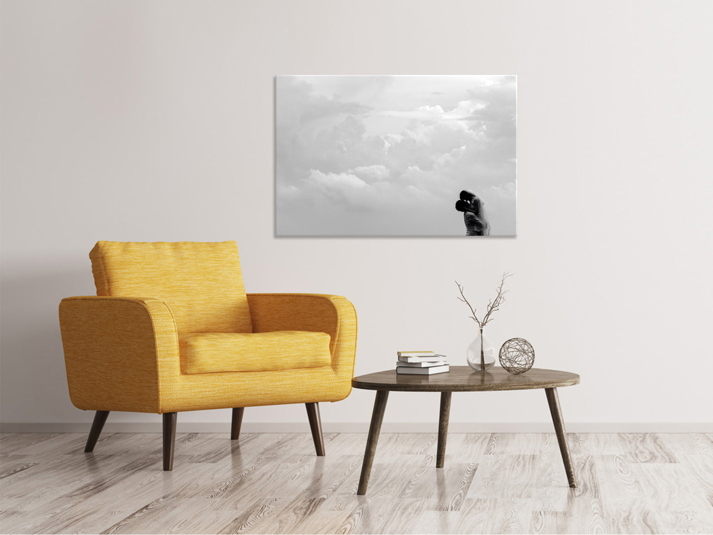 Leinwandbild In den Wolken