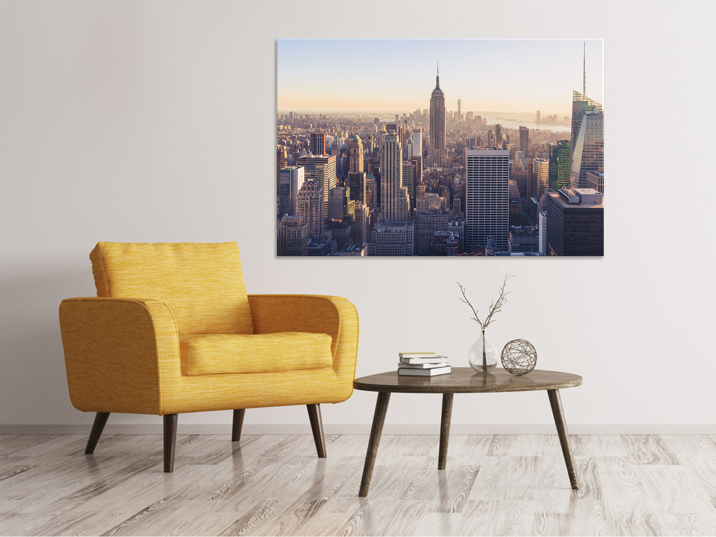 Leinwandbild New York bei Sonnenaufgang
