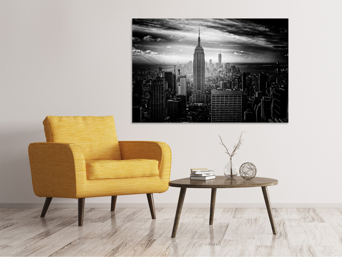 Leinwandbild Empire State Building sw