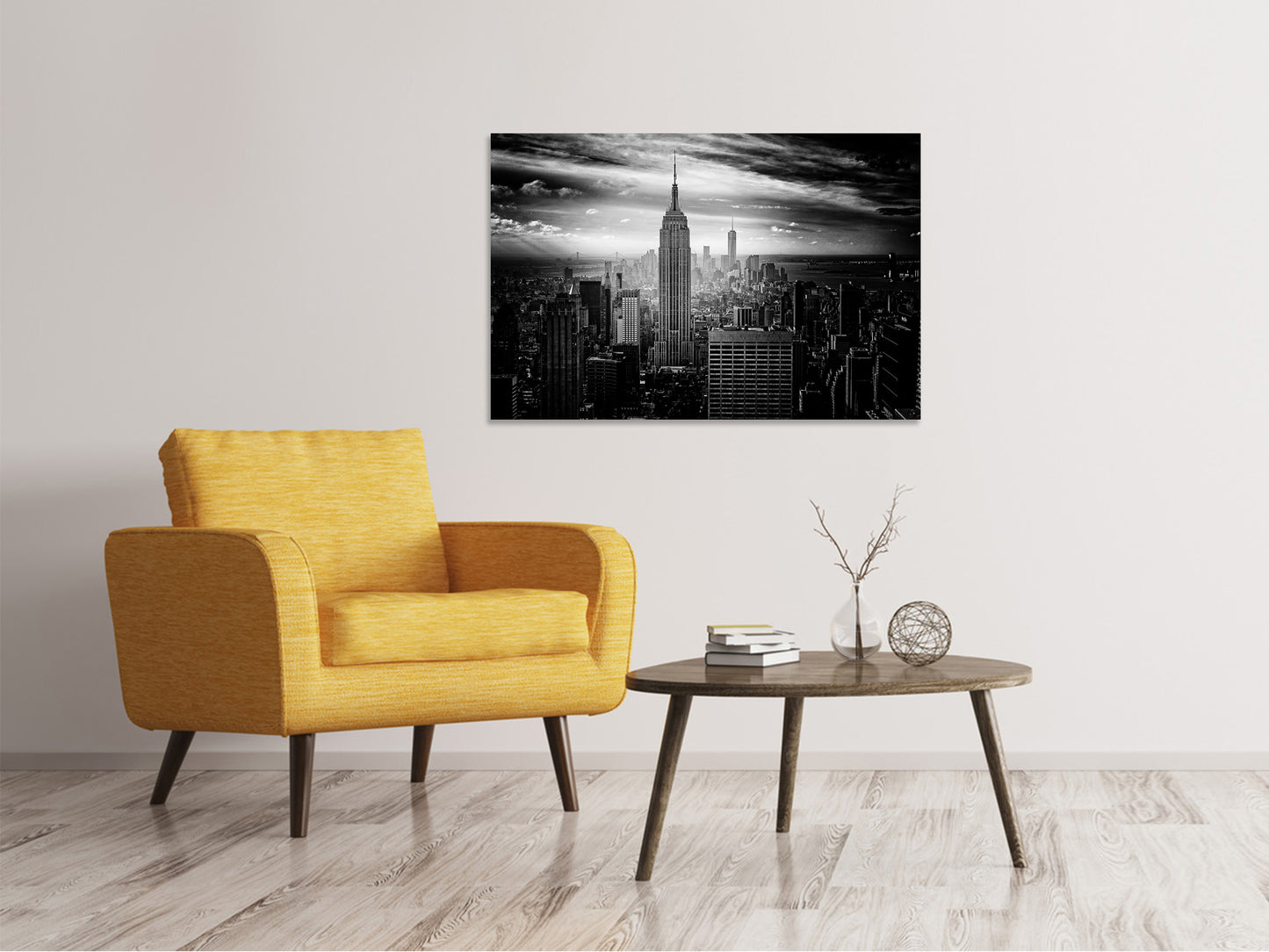 Leinwandbild Empire State Building sw