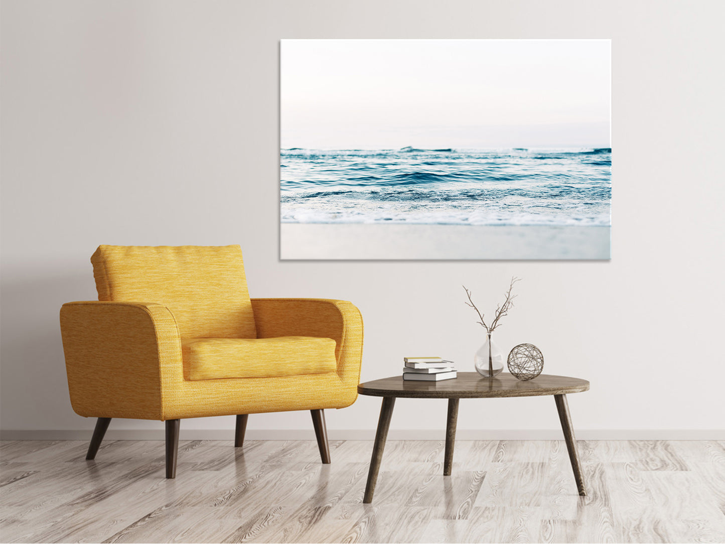 Leinwandbild Alleine am Strand