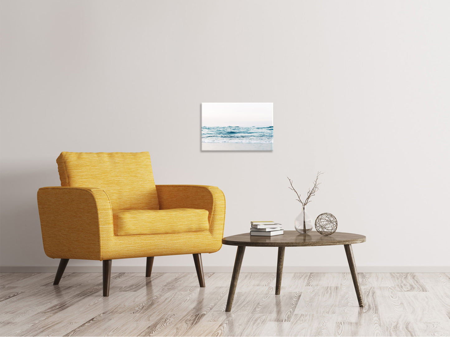 Leinwandbild Alleine am Strand