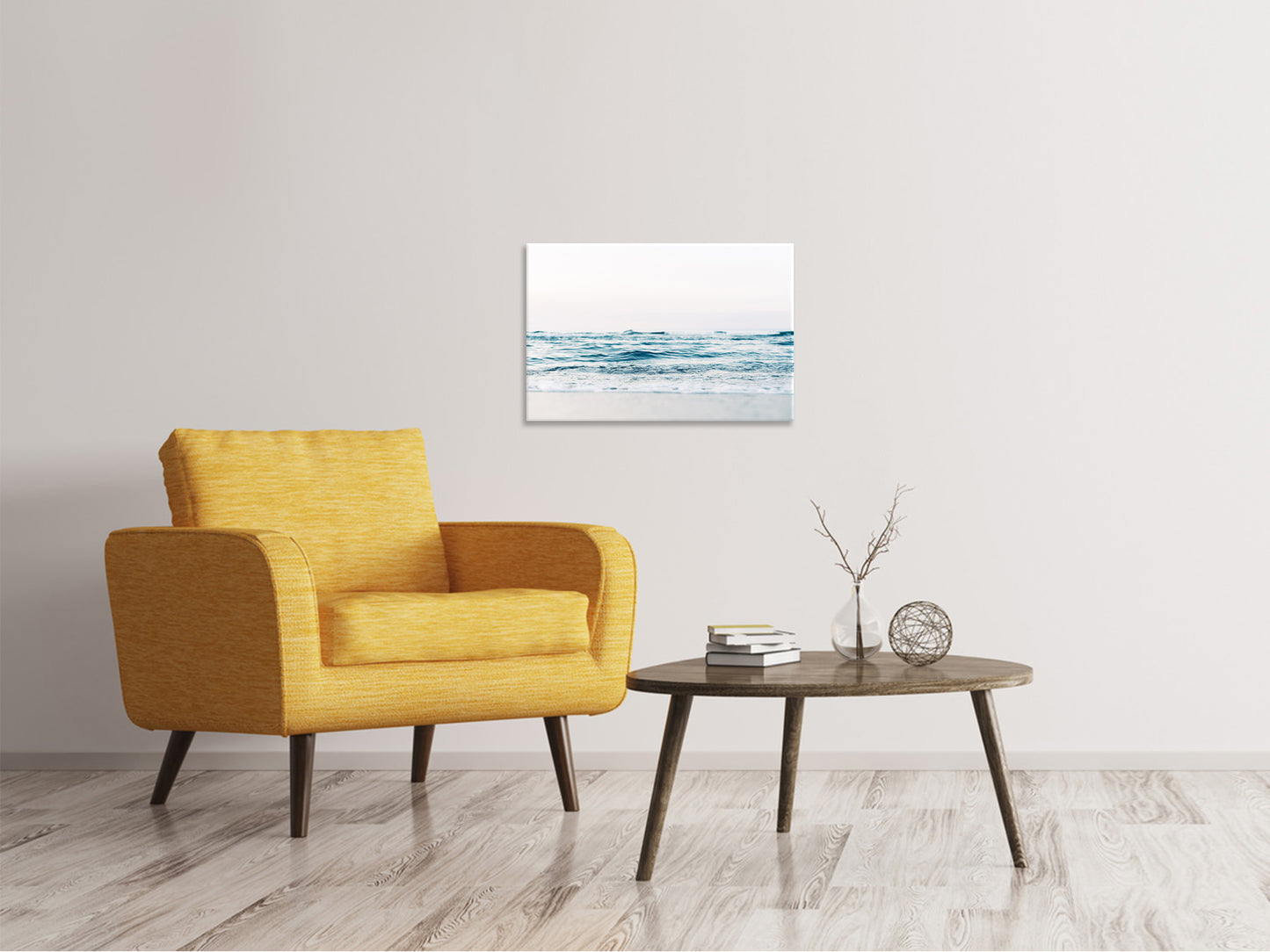 Leinwandbild Alleine am Strand