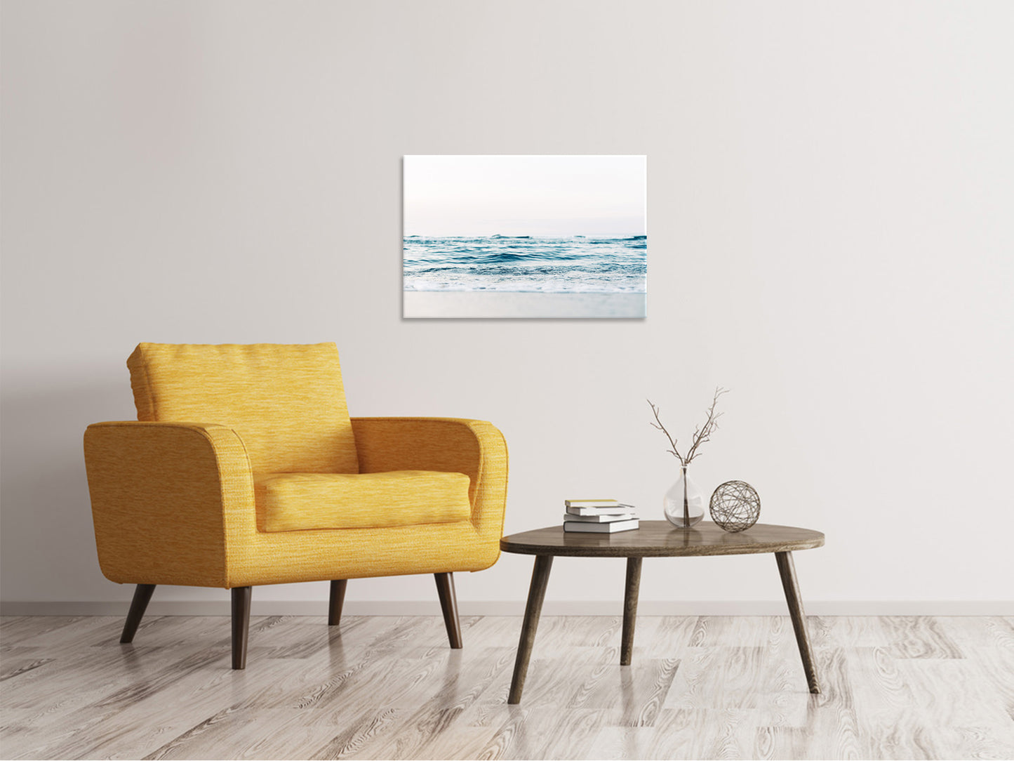 Leinwandbild Alleine am Strand