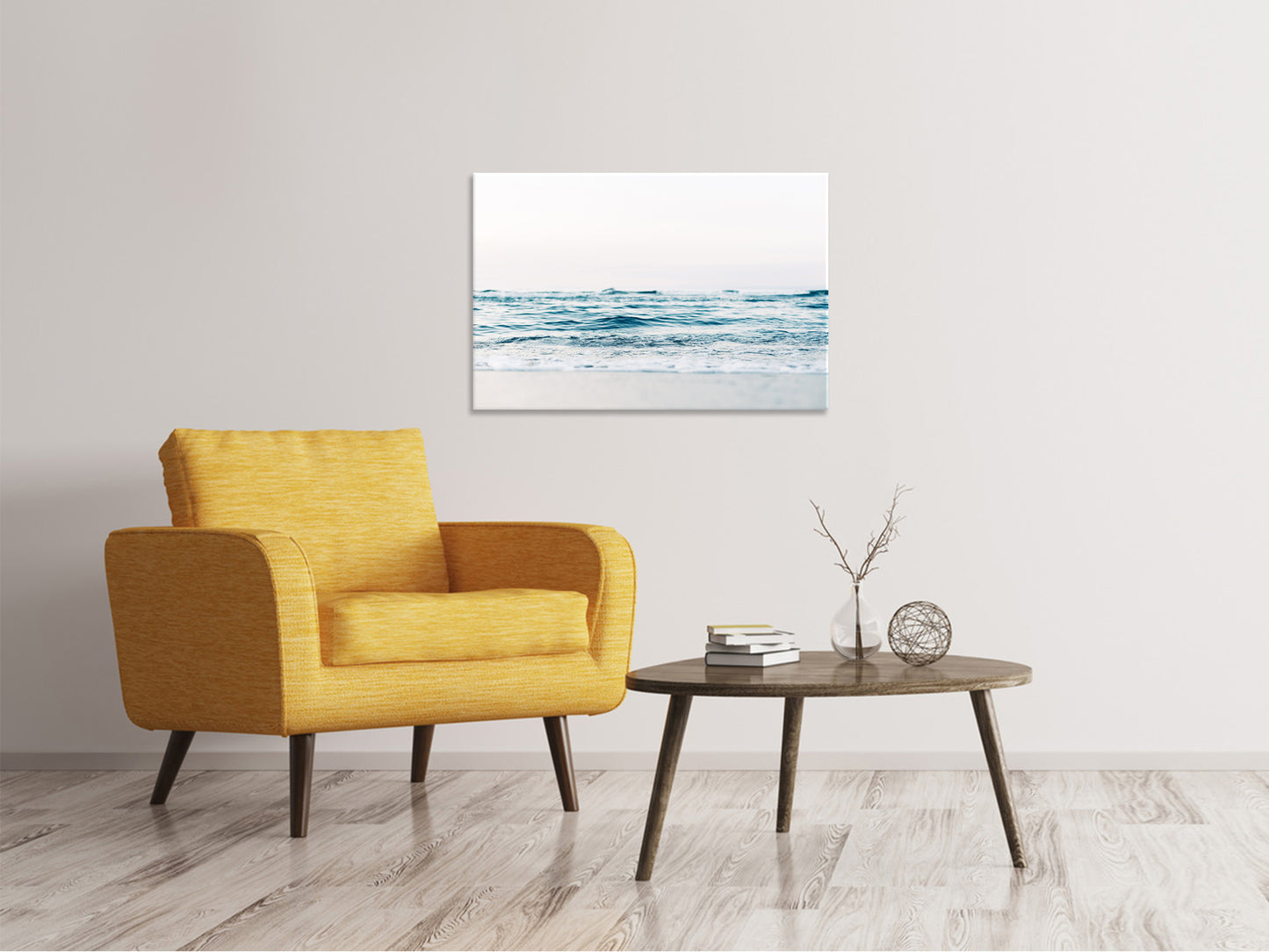 Leinwandbild Alleine am Strand