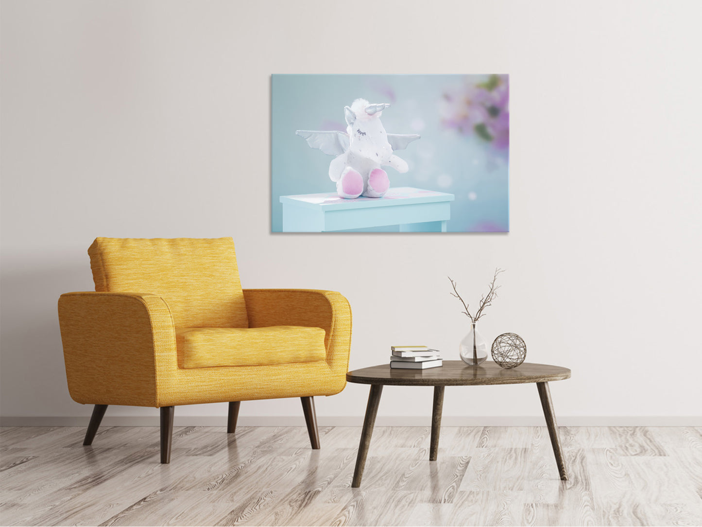 Leinwandbild Süsses Einhorn