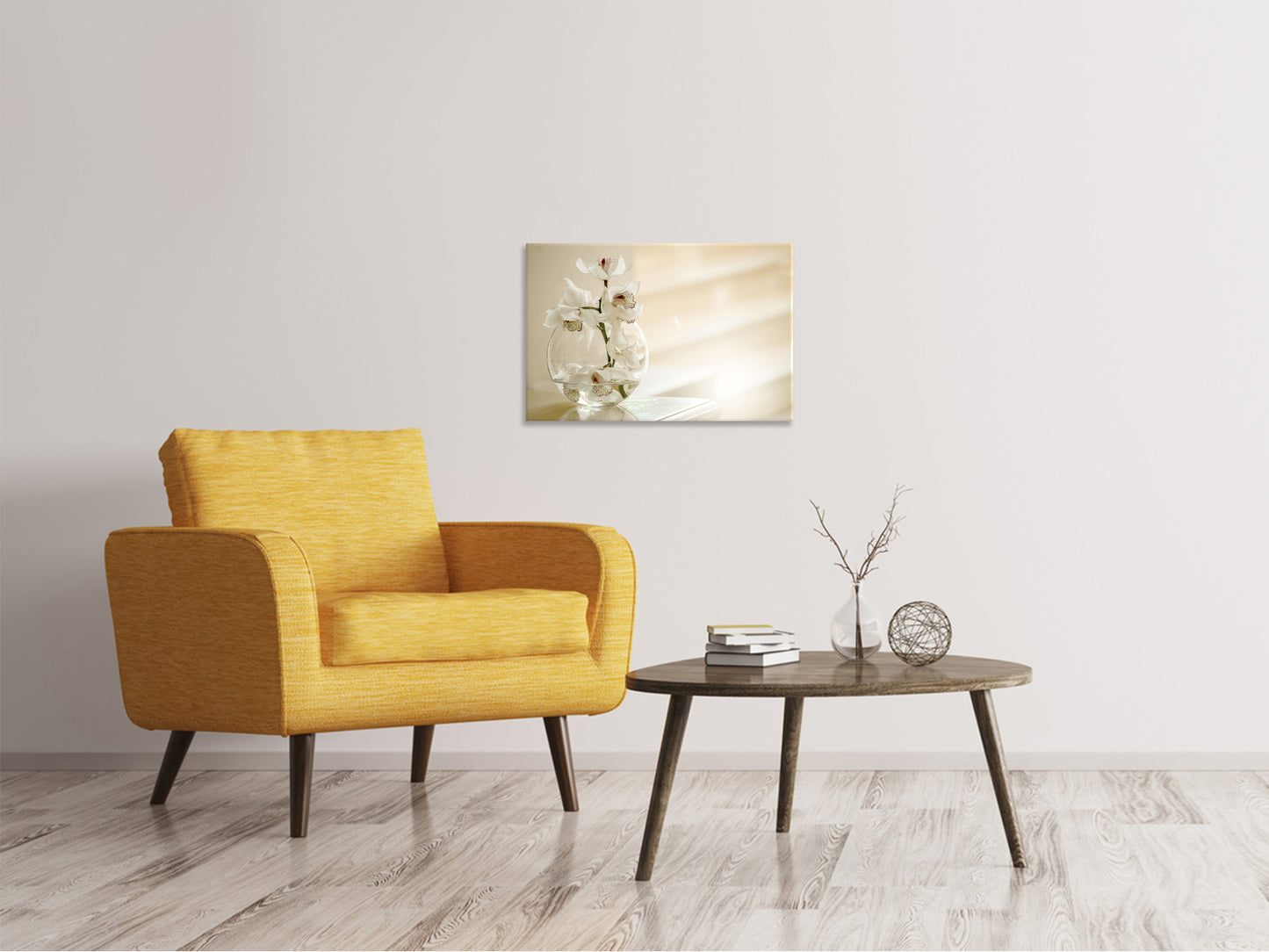 Leinwandbild Orchidee im Glas