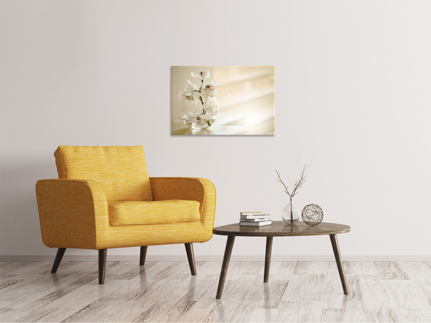 Leinwandbild Orchidee im Glas