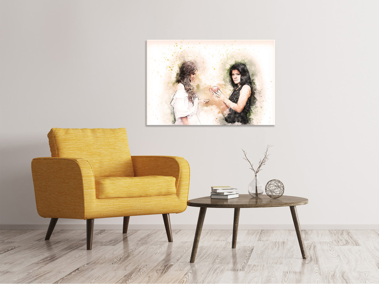 Leinwandbild 2 Frauen