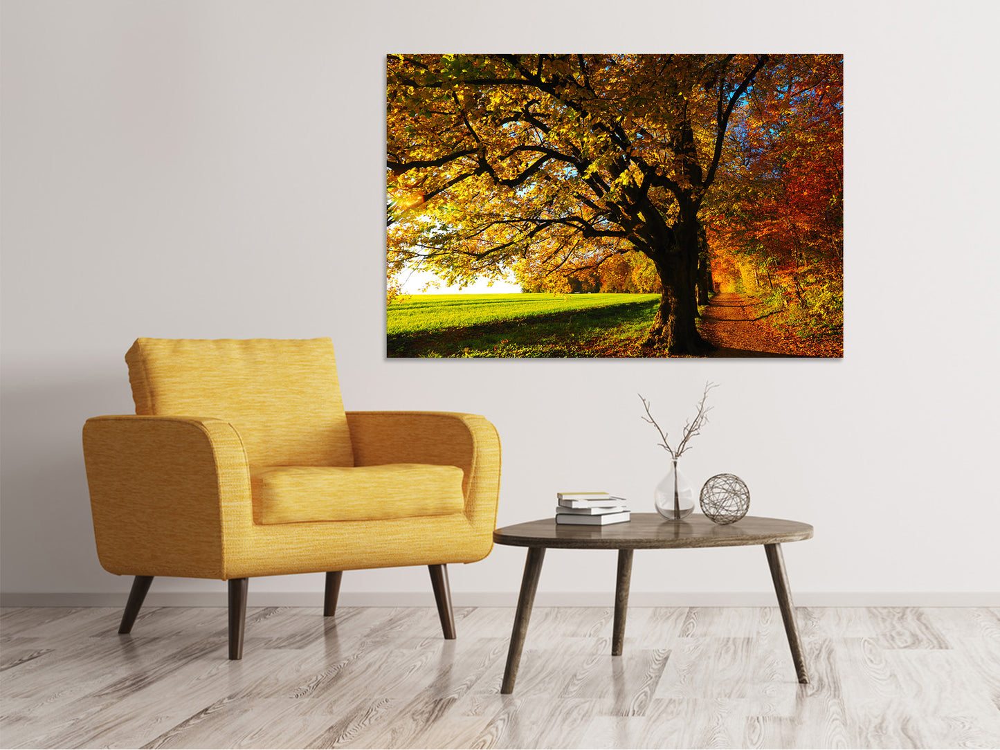 Leinwandbild Bäume im Herbst